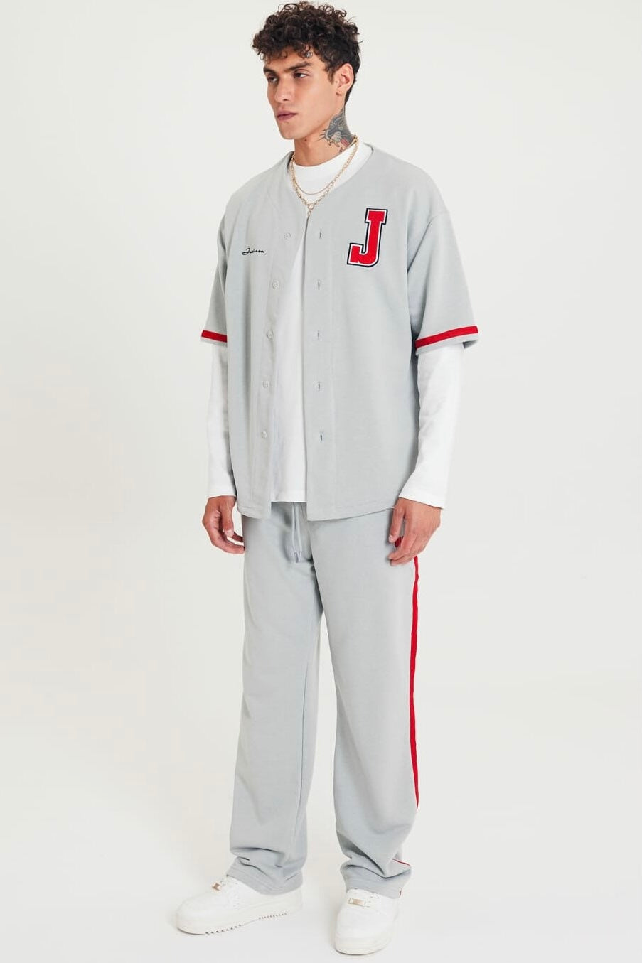 Set Baseball Hemd Hose Jogger Jogginganzug Sportanzug Oversize