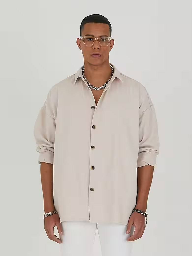 Jeanshemd Oversize Cotton Hemd 100% Baumwolle
