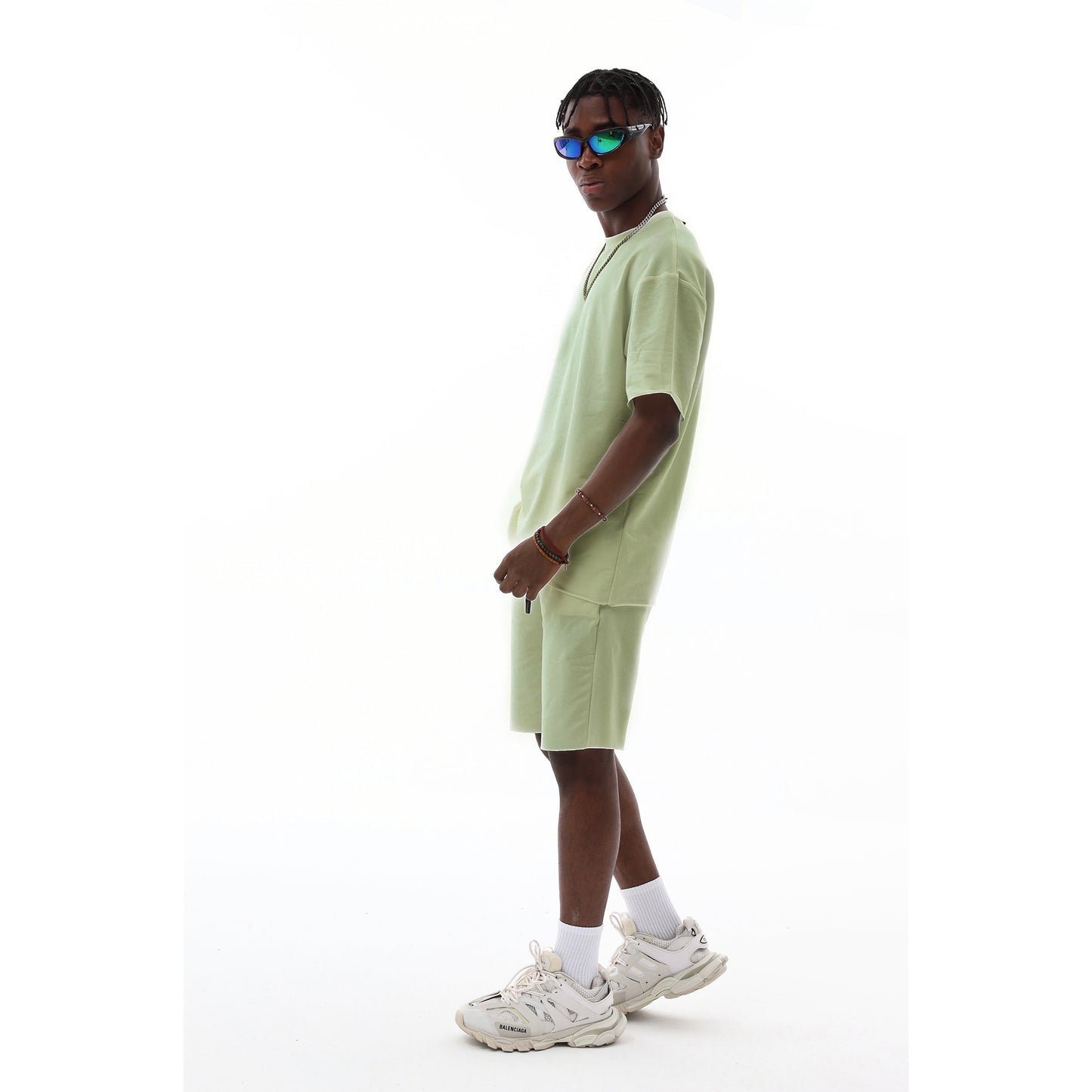 Sommer-Set für Herren - T-Shirt & kurze Joggerhose aus 100 % Polyester