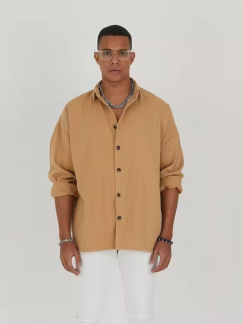 Jeanshemd Oversize Cotton Hemd 100% Baumwolle