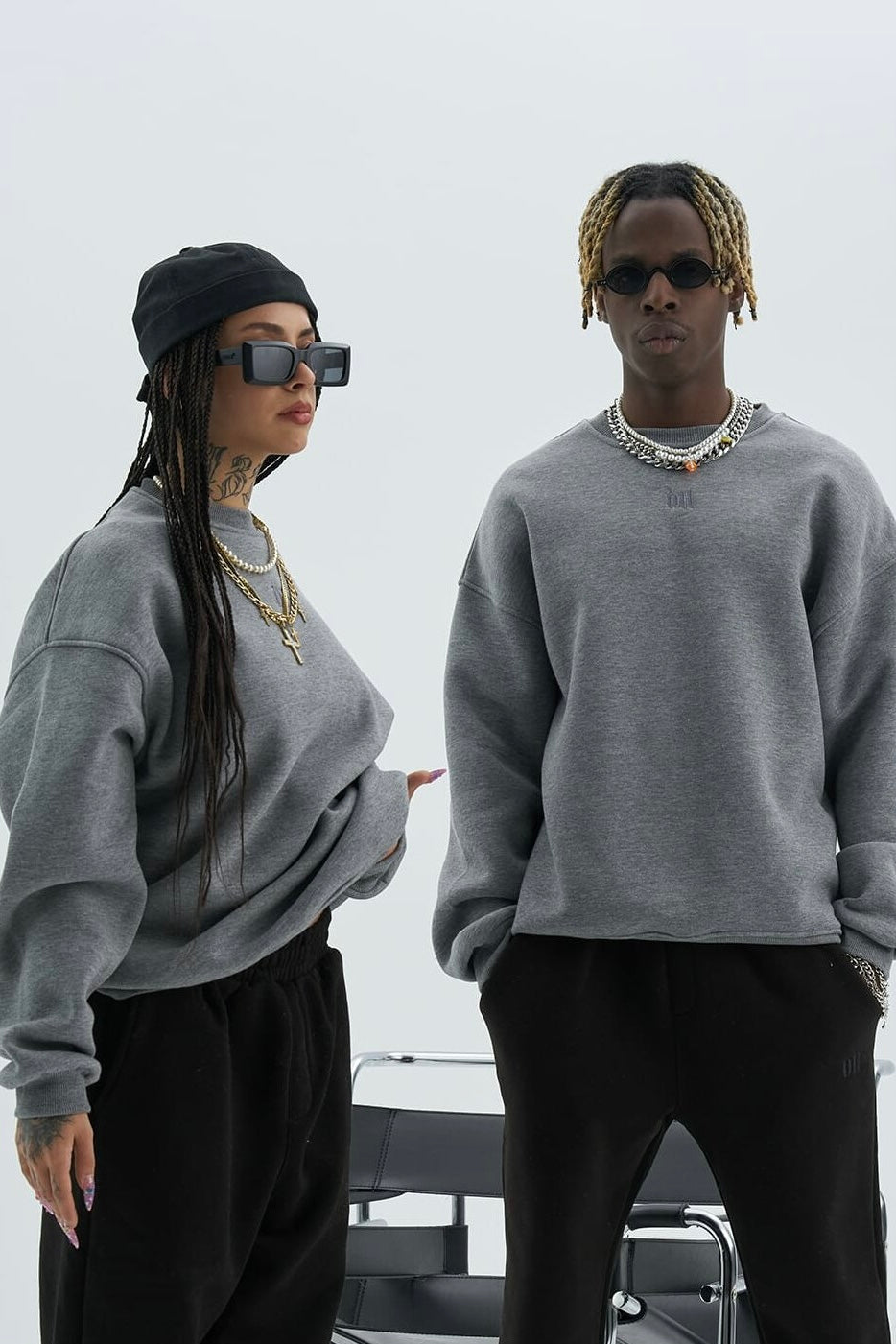 Basic Sweatshirt Oversize Fit Pullover Unisex