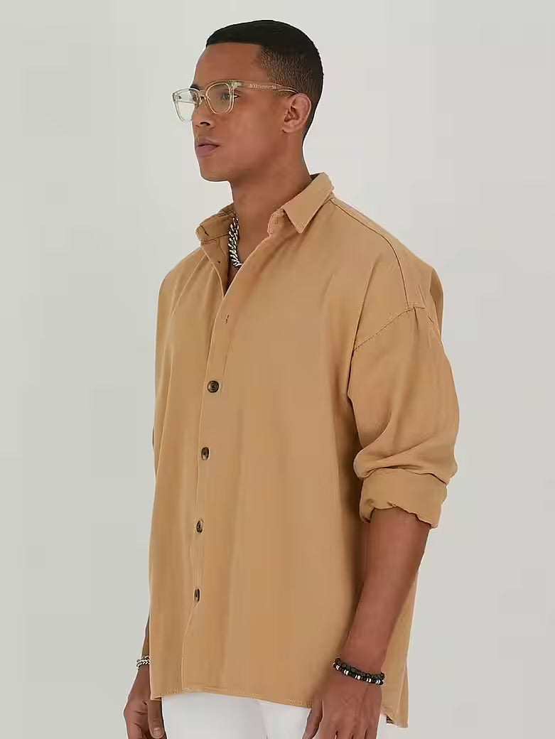 Jeanshemd Oversize Cotton Hemd 100% Baumwolle