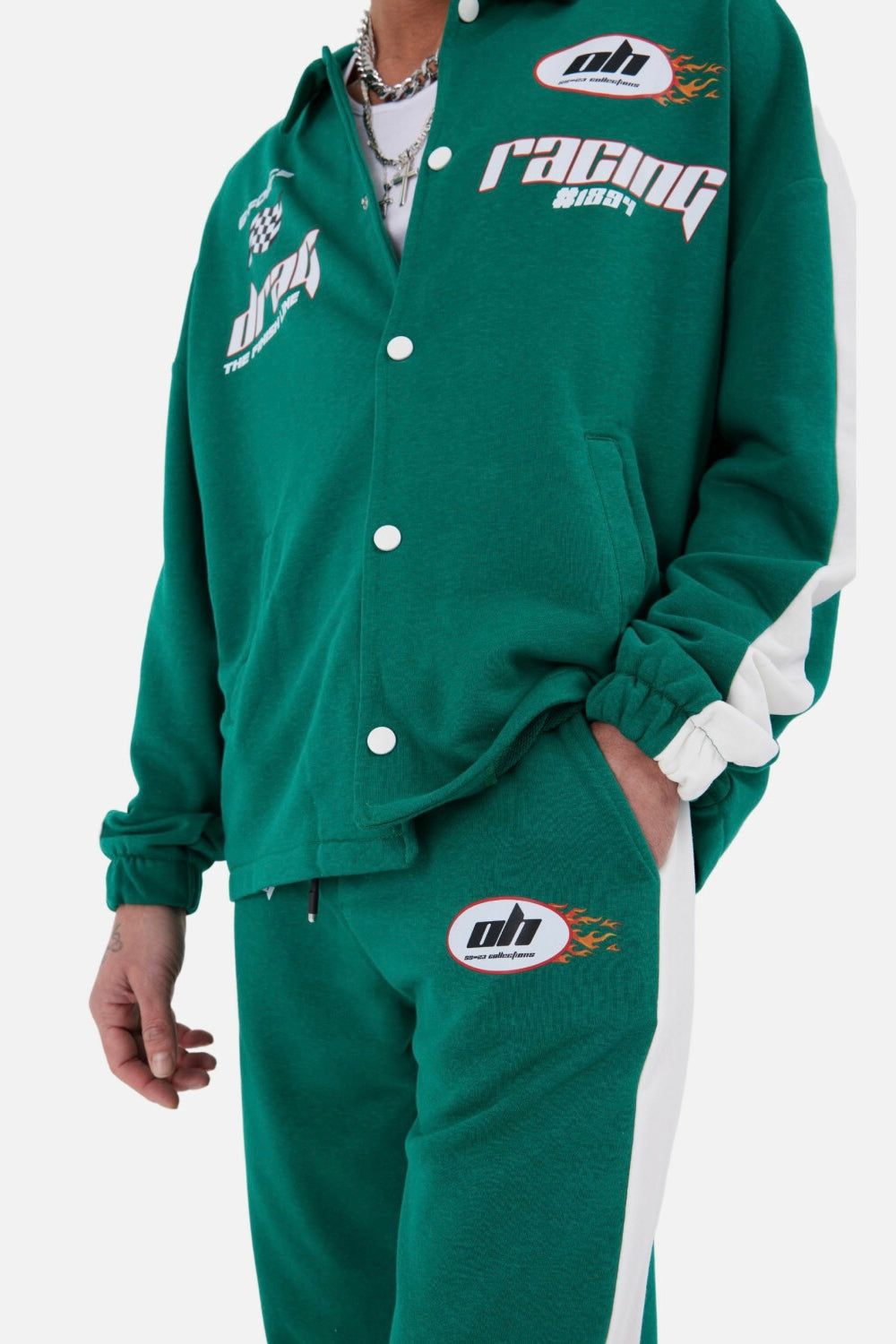 Trainingsanzug Set Drag Racing Freizeit Unisex Oversize