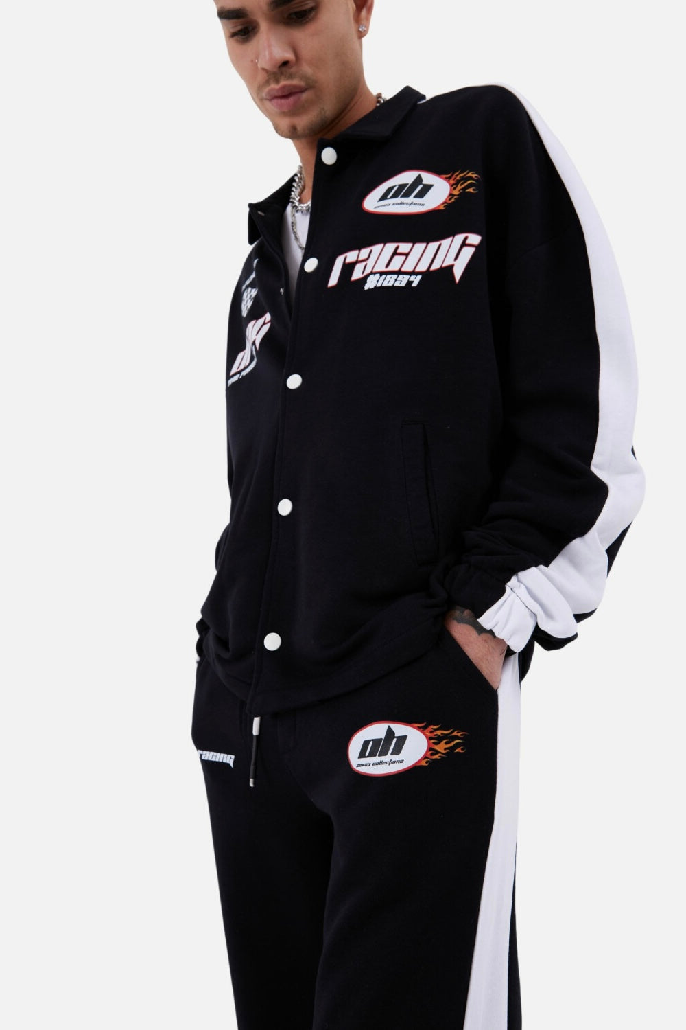 Trainingsanzug Set Drag Racing Freizeit Unisex Oversize